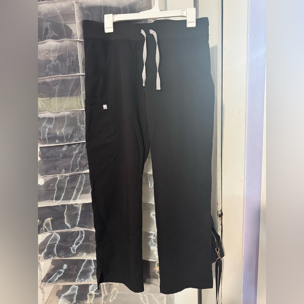 Figs Technical Collection Black Scrub Bottoms